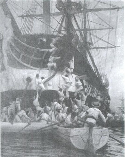 Picture Of Boarding Of Spanish Frigate Esmeralda 1820