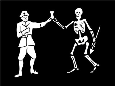 Picture Of Flag Of Pirate Bartholomew Roberts