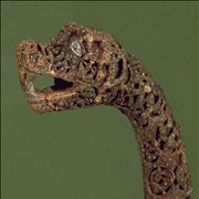 Picture Of Head Post From The Viking Ship